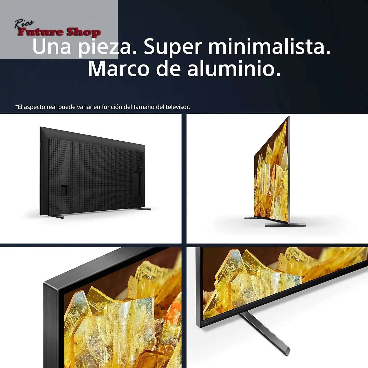 Sony BRAVIA XR-85X90L, 85 Pulgadas, TV Full Array LED, 4K HDR, Smart Google TV, Funciones Eco, Bravia Core, Menú Gaming para PlayStation5, Marco de Aluminio - Rios Future Shop