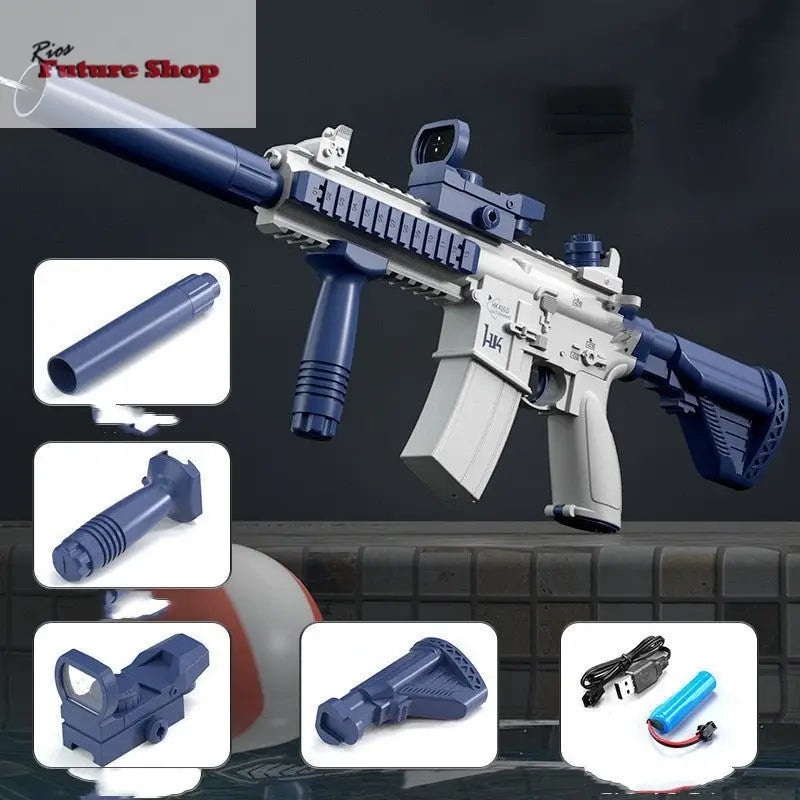 Space Water Gun Electric Automatic Water Absorption Toy - Rios Future Shop