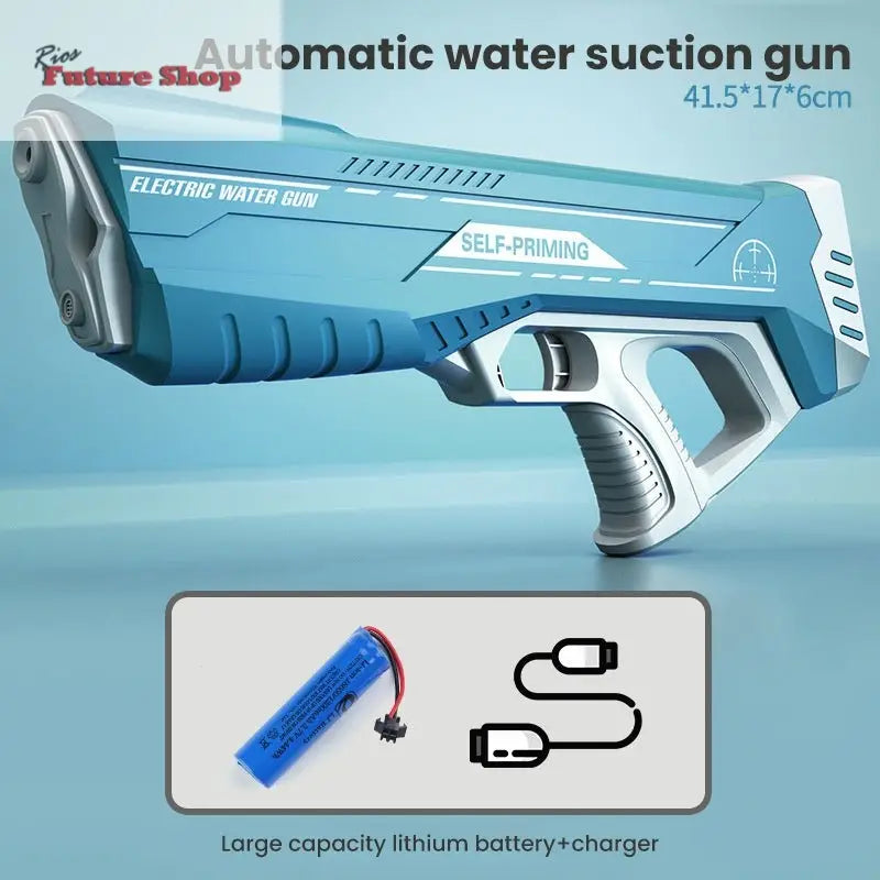 Space Water Gun Electric Automatic Water Absorption Toy - Rios Future Shop
