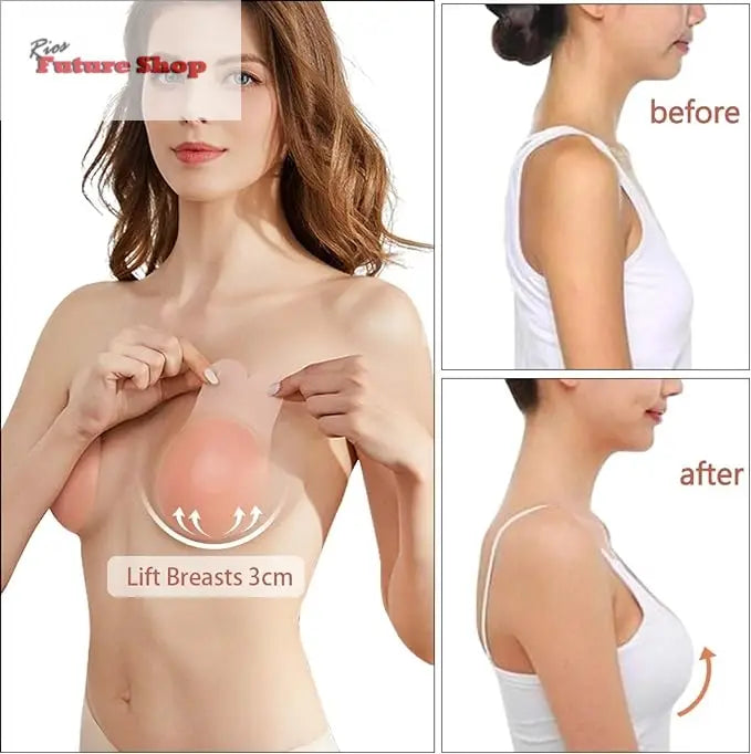 Sujetador adhesivo de silicona push up 2uds - Rios Future Shop