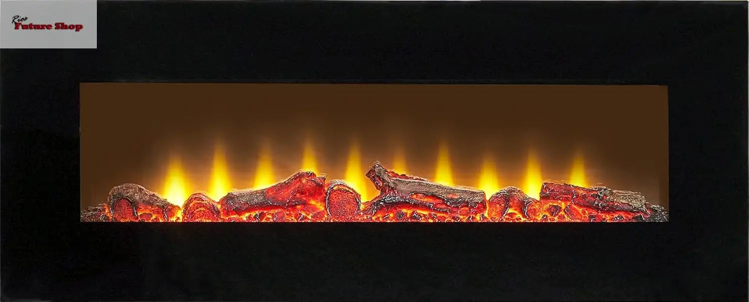 Sureflame WM-9331 - Chimenea eléctrica de pared con mando a distancia (107 cm), color negro - Rios Future Shop
