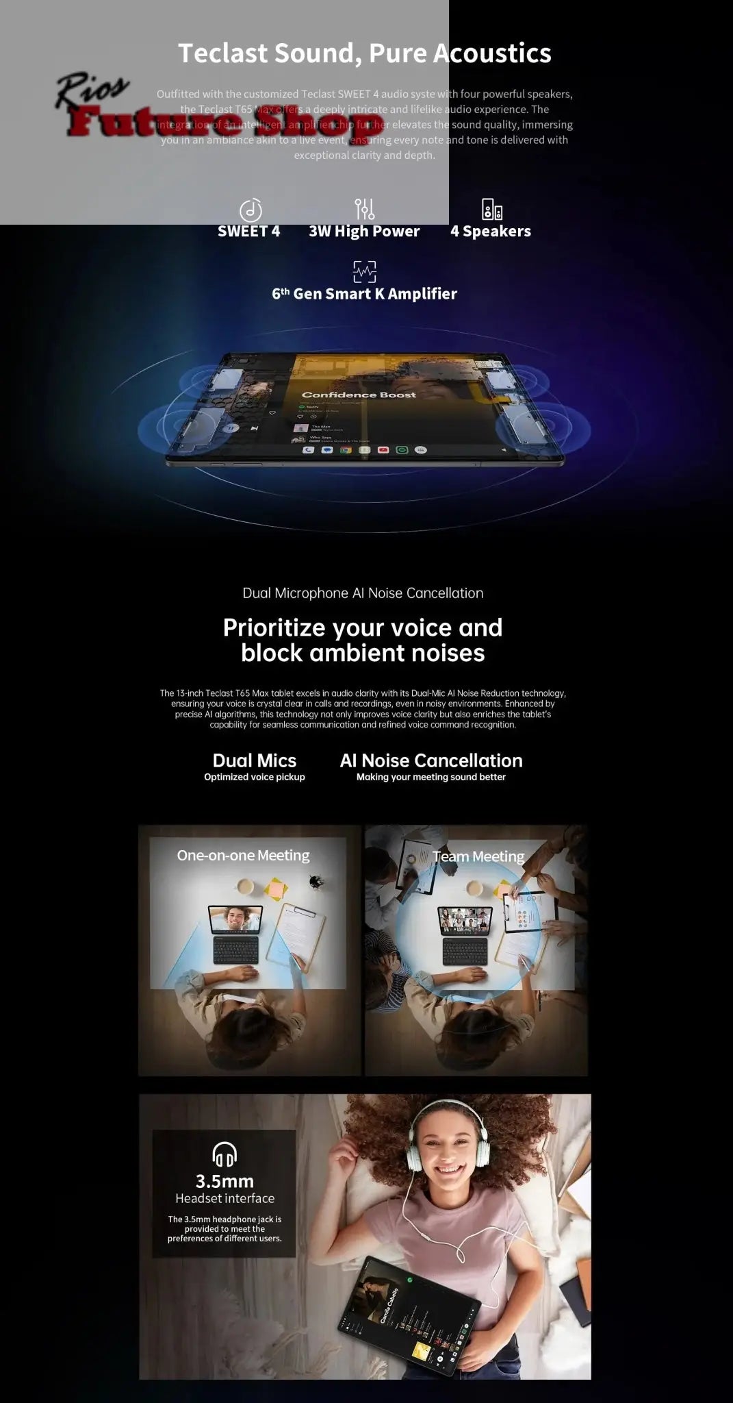 T65 Max 13" HD Display Android 14 Tablet MediaTek Rios Future Shop