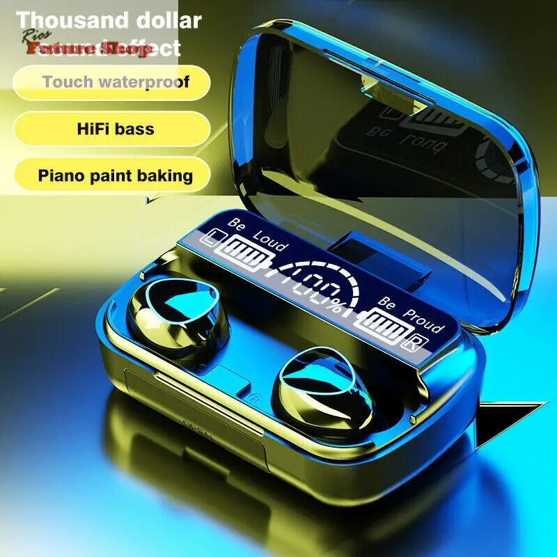 TWS Wireless 5.1 Waterproof Bluetooth Sports Earphones - Rios Future Shop