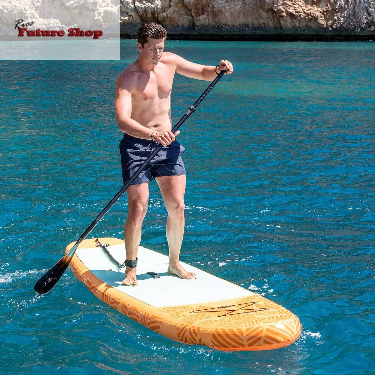 Tabla de Paddle Surf Hinchable 2 en 1 con Asiento y Accesorios Siros InnovaGoods 10'5" 320 cm Dropea