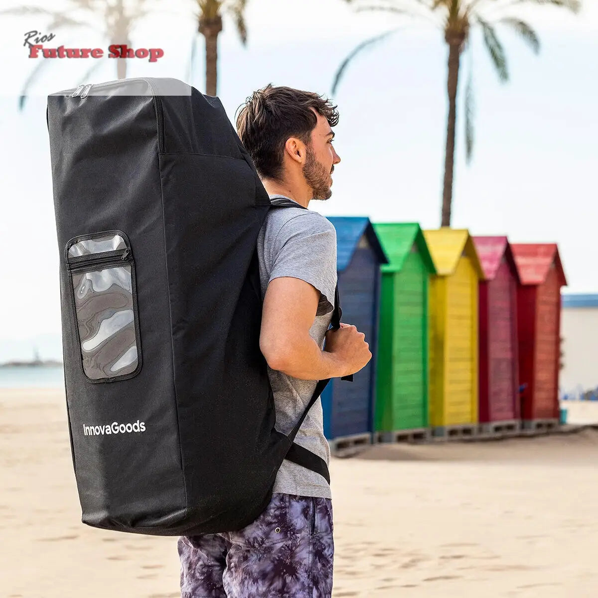 Tabla de Paddle Surf Hinchable 2 en 1 con Asiento y Accesorios Siros InnovaGoods 10'5" 320 cm Dropea