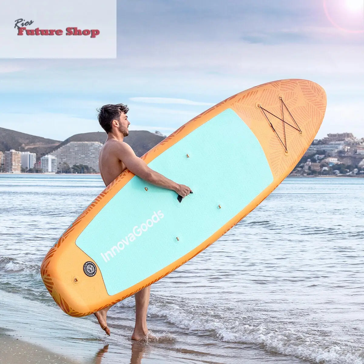 Tabla de Paddle Surf Hinchable 2 en 1 con Asiento y Accesorios Siros InnovaGoods 10'5" 320 cm Dropea