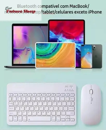 Teclado Bluetooth +Rato sem fios - Rios Future Shop