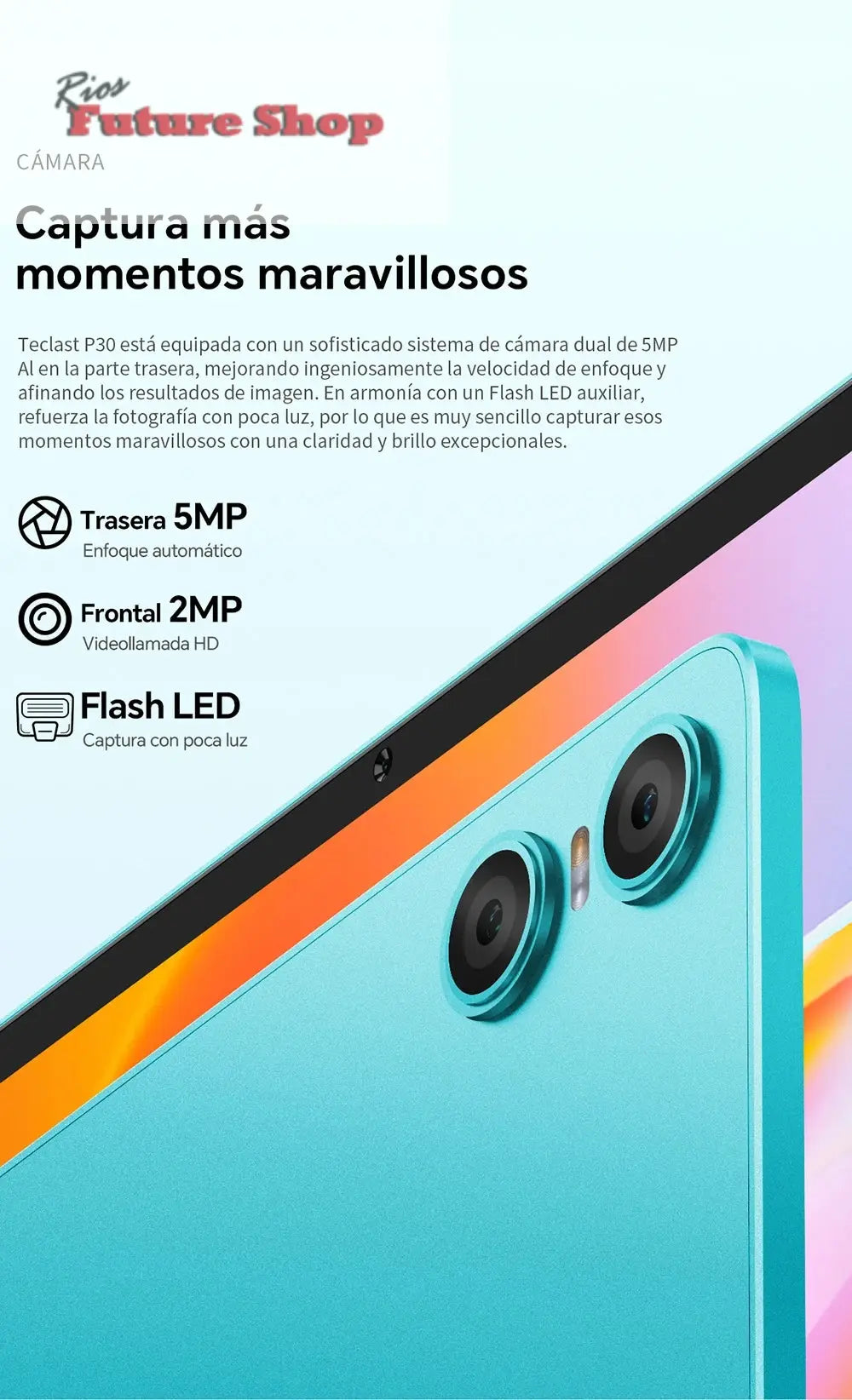 Teclast P30 Android 14 Tablet, 10.1 Inch, up to 12Gb Ram, 128Gb Rom, 1280X800 Ips, Unisoc T606, 8 Cores, 6000 Mah - Rios Future Shop