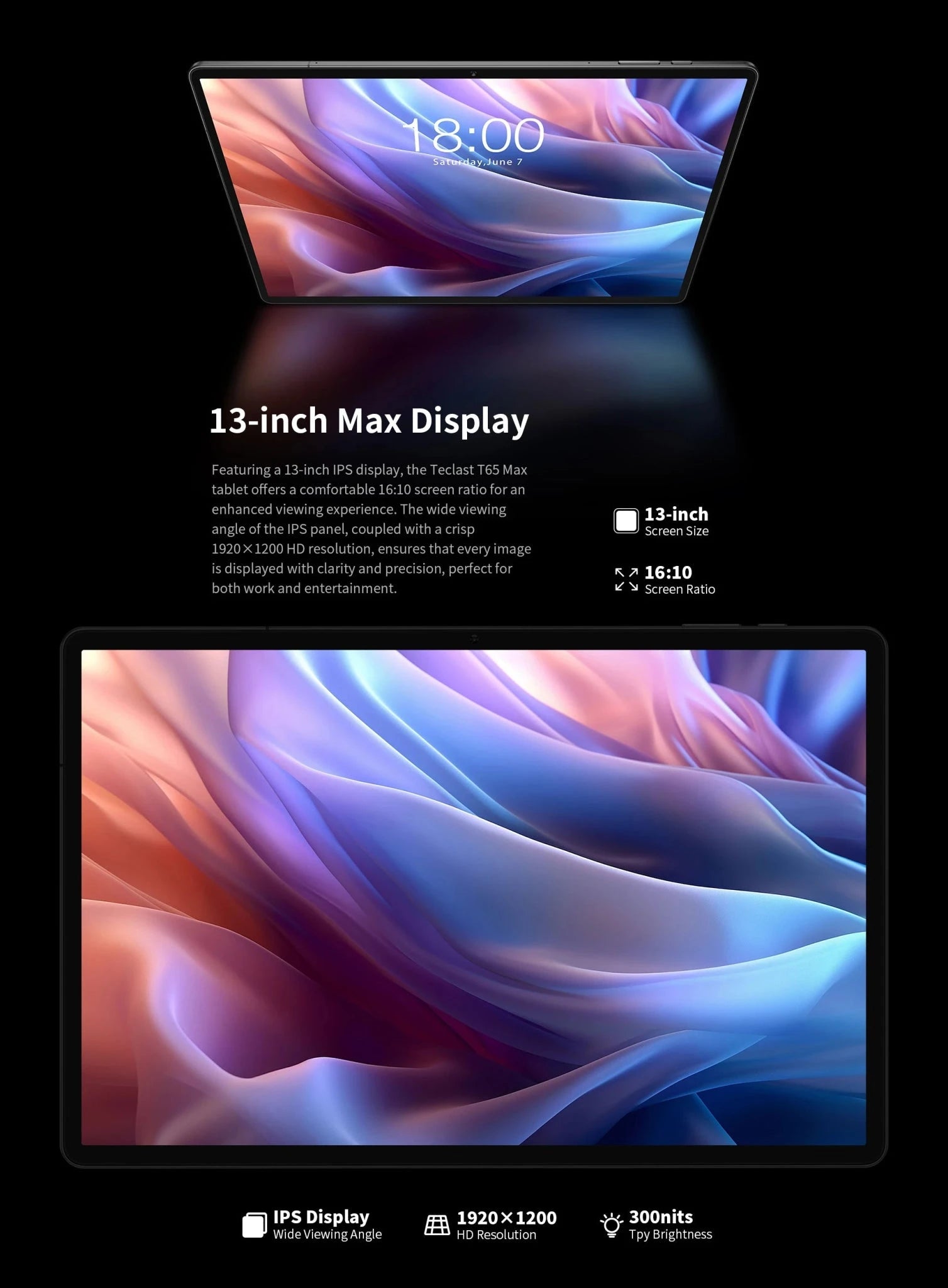 Teclast T65 Max 13" HD Display Android 14 Tablet DSersALIEXPRESS