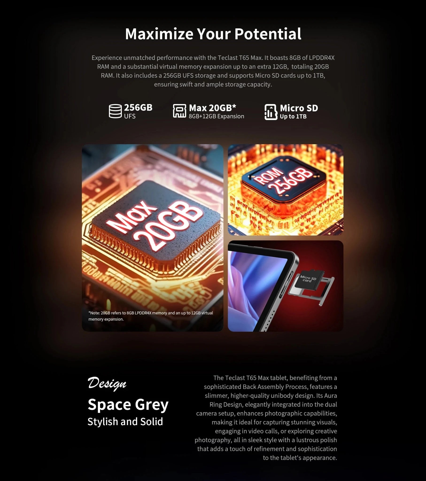 Teclast T65 Max 13" HD Display Android 14 Tablet DSersALIEXPRESS