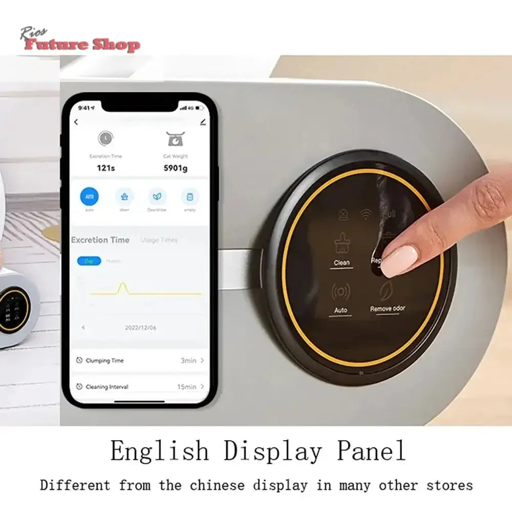 Tonepie 65L Automatic Smart Cat Litter Box Self Cleaning - Rios Future Shop