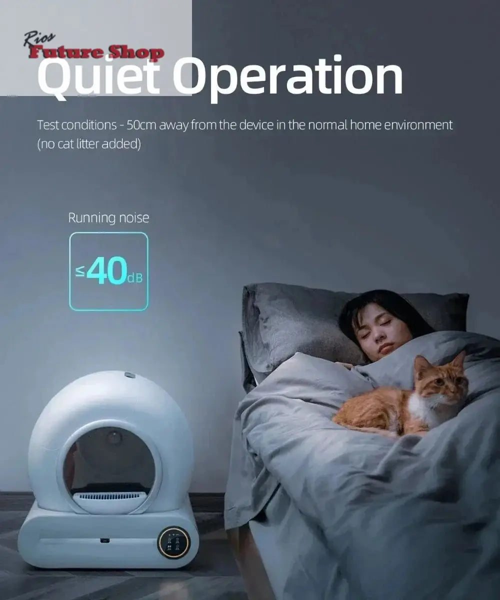 Tonepie 65L Automatic Smart Cat Litter Box Self Cleaning - Rios Future Shop