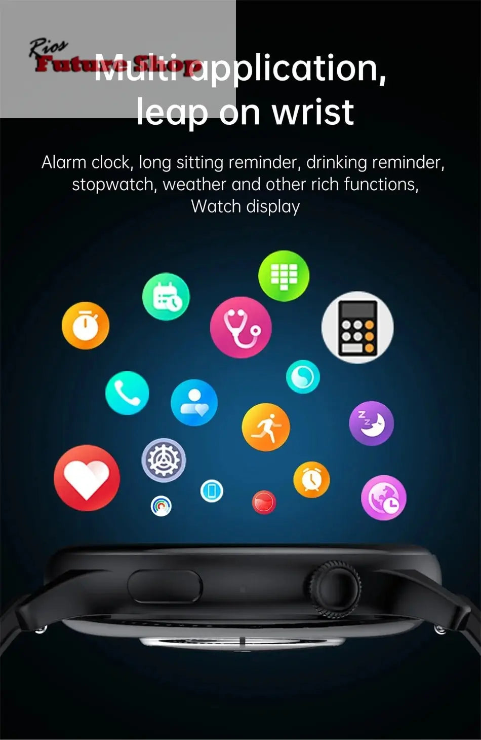 True AMOLED Sports Smart Watch - Rios Future Shop