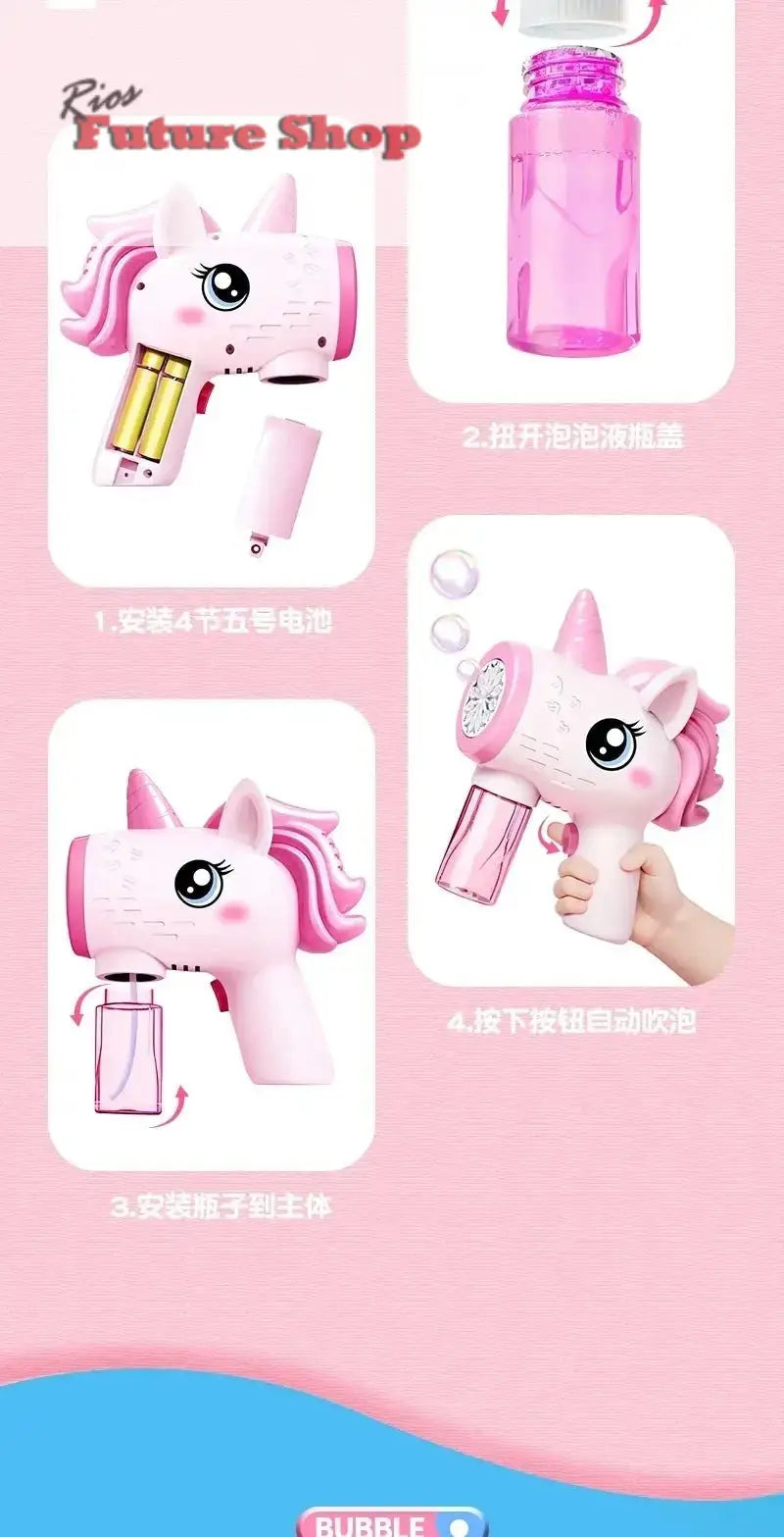 Unicorn electric bubble gun DSers