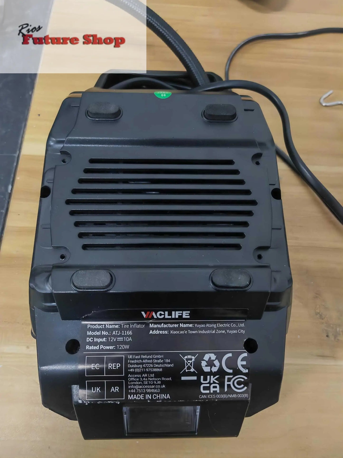 VacLife Air Compressor Tire Inflator, DC 12V Portable Air Compressor CJdropshippimgUSA