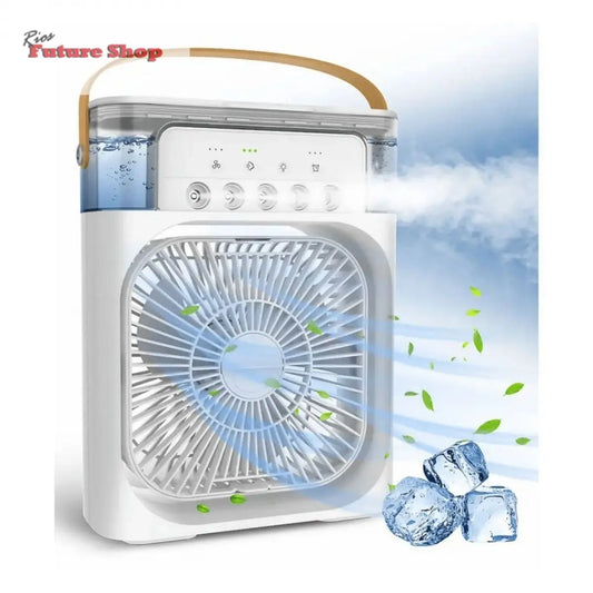 Ventilador humidificador de nebulización blanco