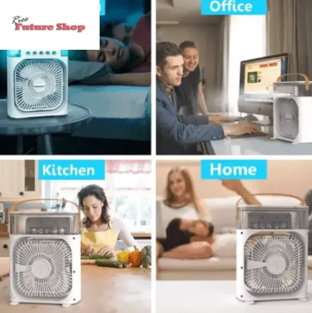 Ventilador humidificador de nebulización blanco - Rios Future Shop