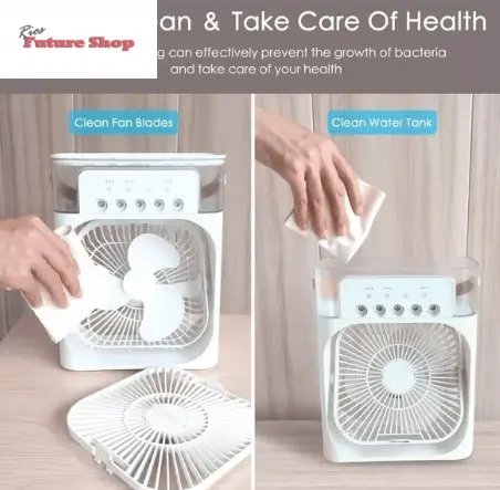 Ventilador humidificador de nebulización blanco - additional image 4