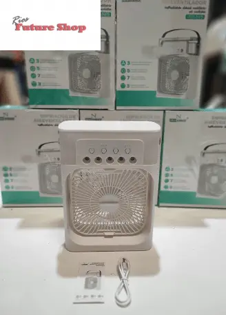 Ventilador humidificador de nebulización blanco - Rios Future Shop