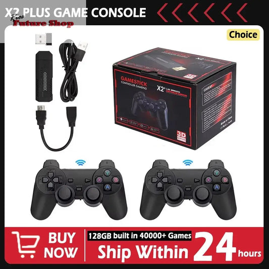Video Game Console X2 Plus 4K HD Retro 40000 Games - Rios Future Shop
