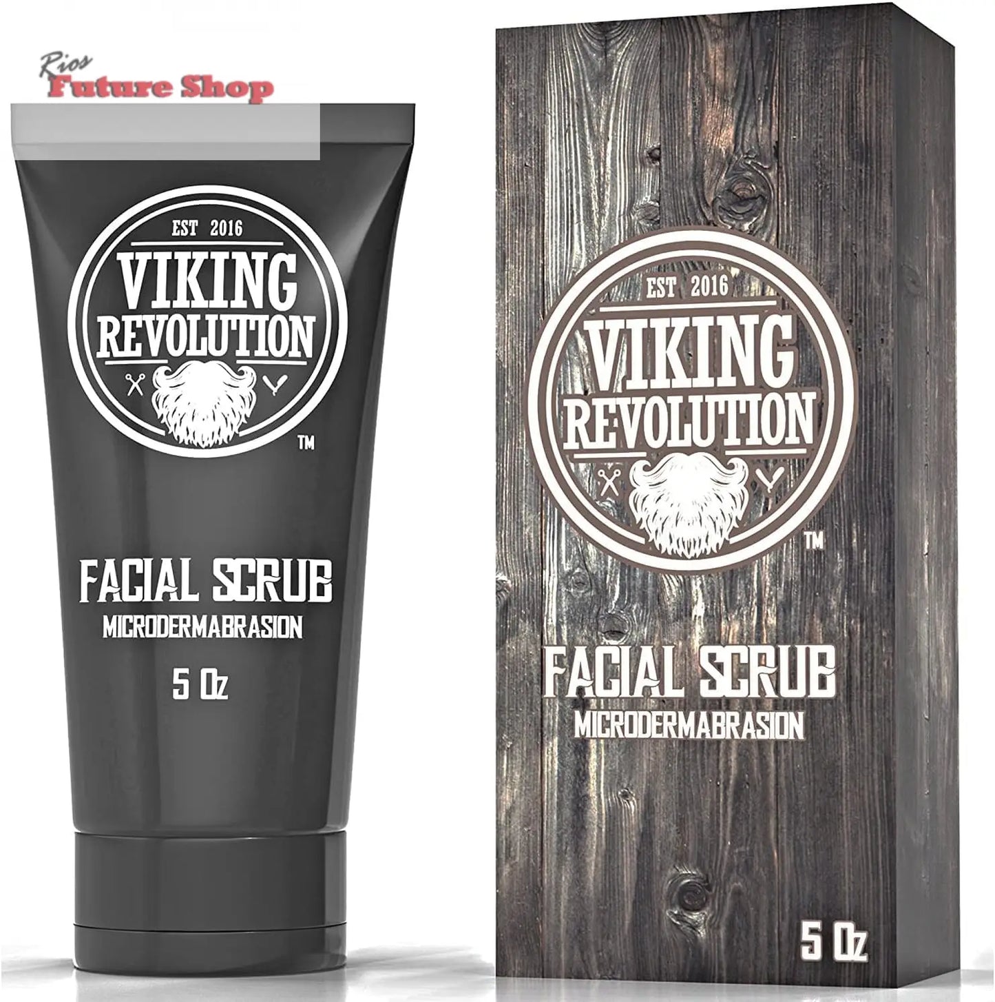 Viking Revolution - Kit de cuidados com a pele para homens - Skin Care homem - presente para homem - inclui creme hidratante, esfoliante facial, espuma de limpeza (142 g) e creme para os olhos (29 g) - Rios Future Shop