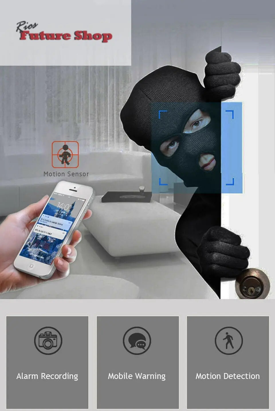 WiFi wireless CCTV IP camera home security monitor - Rios Future Shop