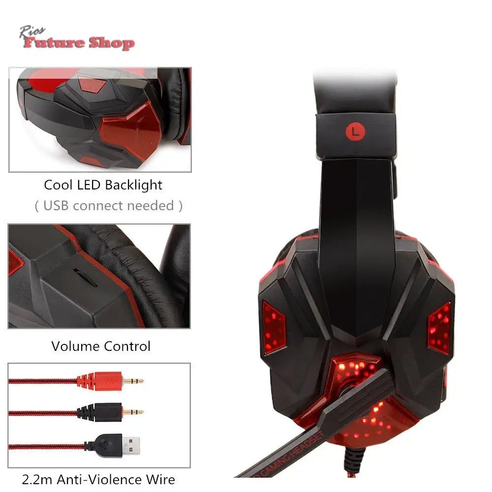 Wired Headphones with Microphone and Volume Control - Rios Future Shop