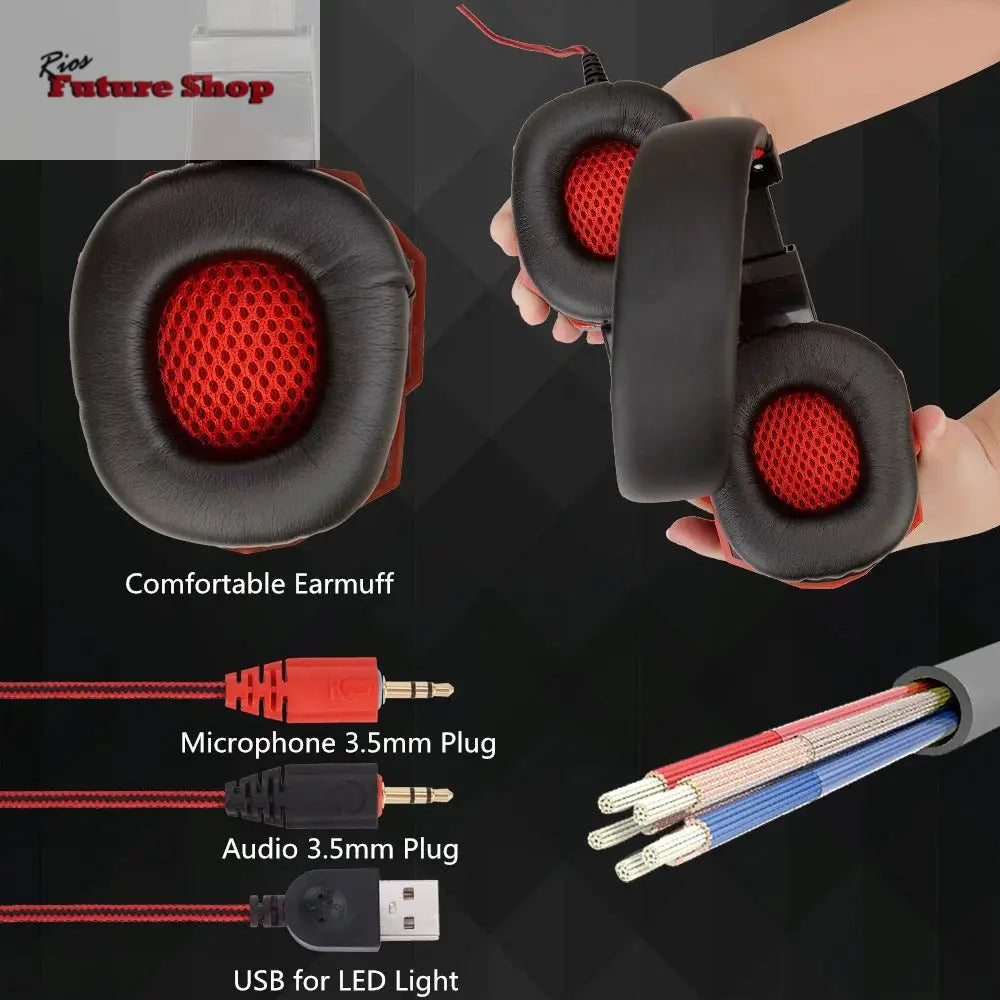 Wired Headphones with Microphone and Volume Control - Rios Future Shop