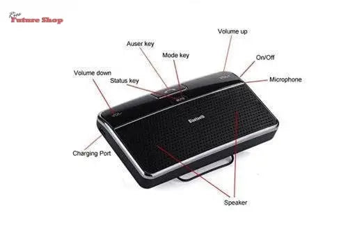 Wireless Bluetooth Car Kit Set Handsfree - Rios Future Shop