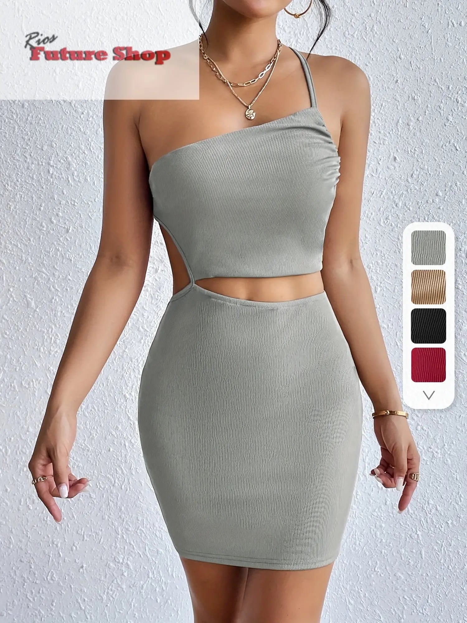 Women's Dresses Solid Sexy Backless One Shoulder DSersALIEXPRESS