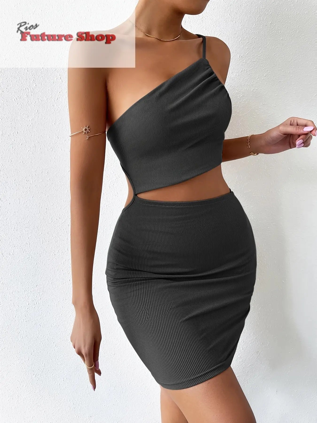Women's Dresses Solid Sexy Backless One Shoulder DSersALIEXPRESS