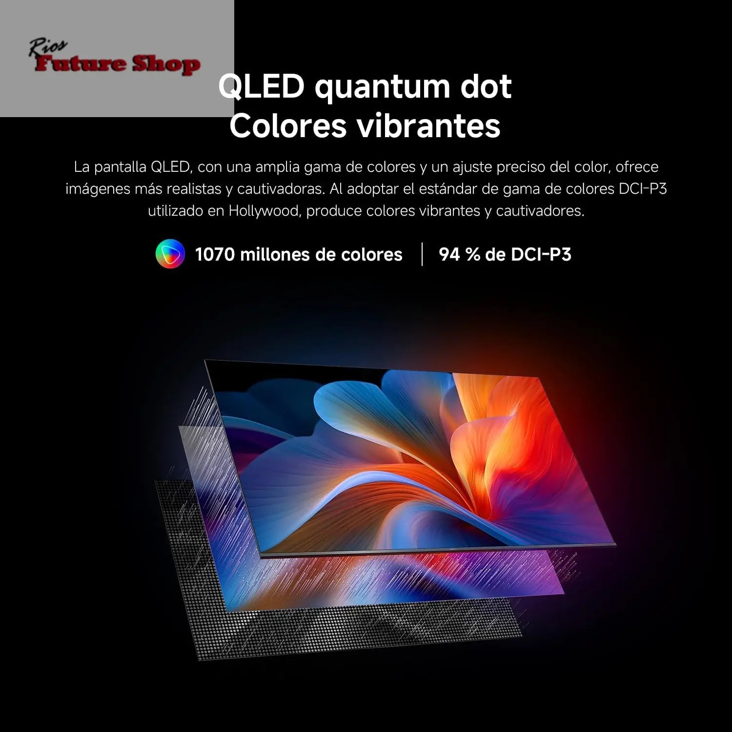 XIAOMI TV F Pro 75, 75 Pulgadas (190 cm), 4K UHD QLED, Smart TV, Fire TV, Control por Voz Alexa, HDR10+, Modo Game Boost 120Hz, MEMC, 2GB+32GB, Compatible con Apple AirPlay, 2025 - Rios Future Shop