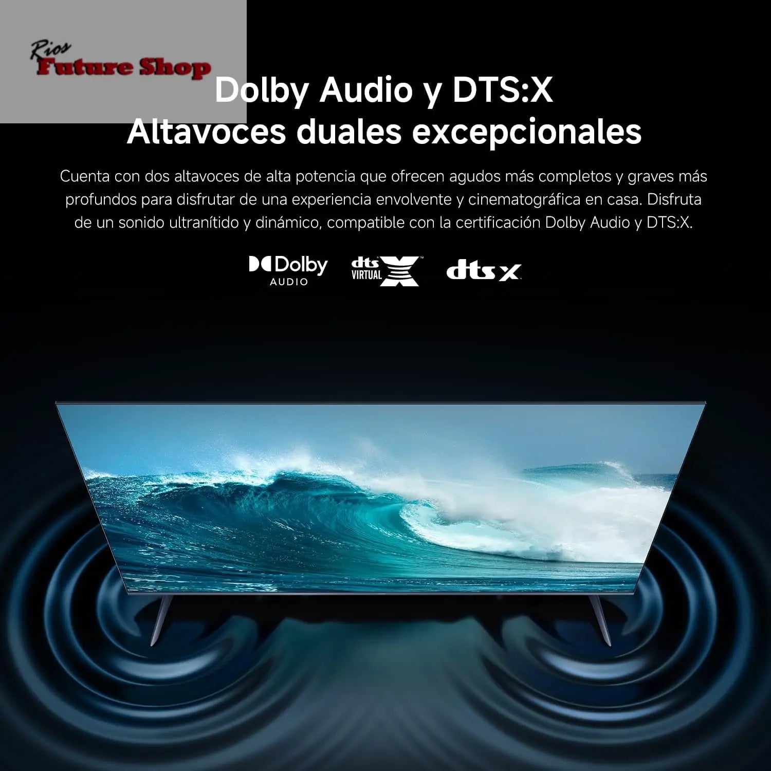XIAOMI TV F Pro 75, 75 Pulgadas (190 cm), 4K UHD QLED, Smart TV, Fire TV, Control por Voz Alexa, HDR10+, Modo Game Boost 120Hz, MEMC, 2GB+32GB, Compatible con Apple AirPlay, 2025 - Rios Future Shop