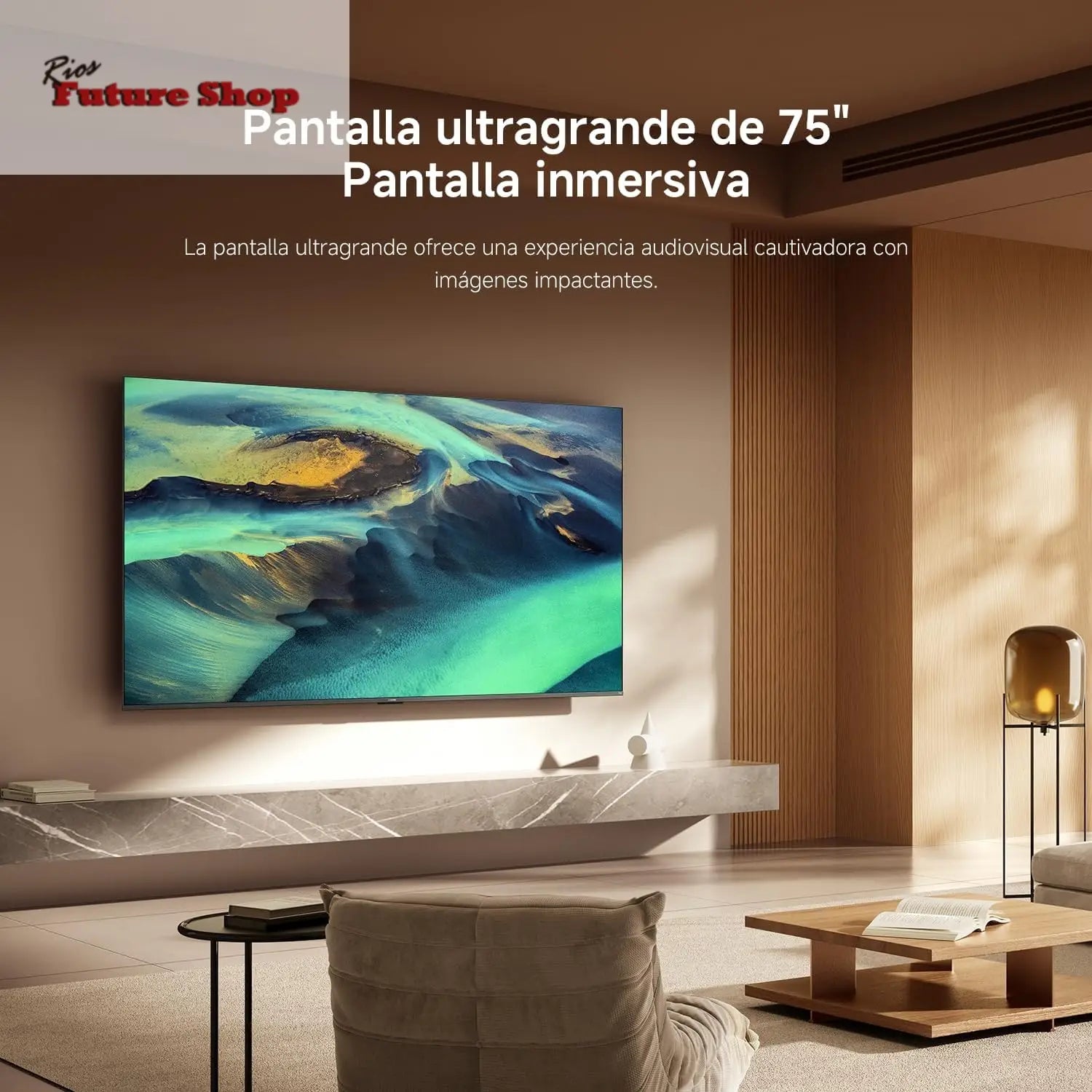 XIAOMI TV F Pro 75, 75 Pulgadas (190 cm), 4K UHD QLED, Smart TV, Fire TV, Control por Voz Alexa, HDR10+, Modo Game Boost 120Hz, MEMC, 2GB+32GB, Compatible con Apple AirPlay, 2025 - Rios Future Shop