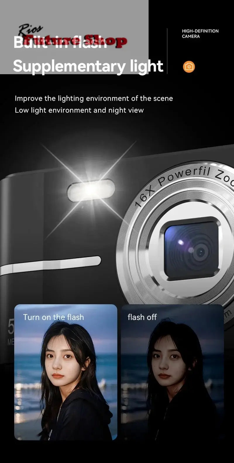 Xiaomi 4K Digital Camera 50MP 16X DSersUSA