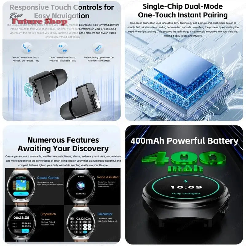 Xiaomi Smartwatch 2 in 1 With Earbuds - Rios Future Shop