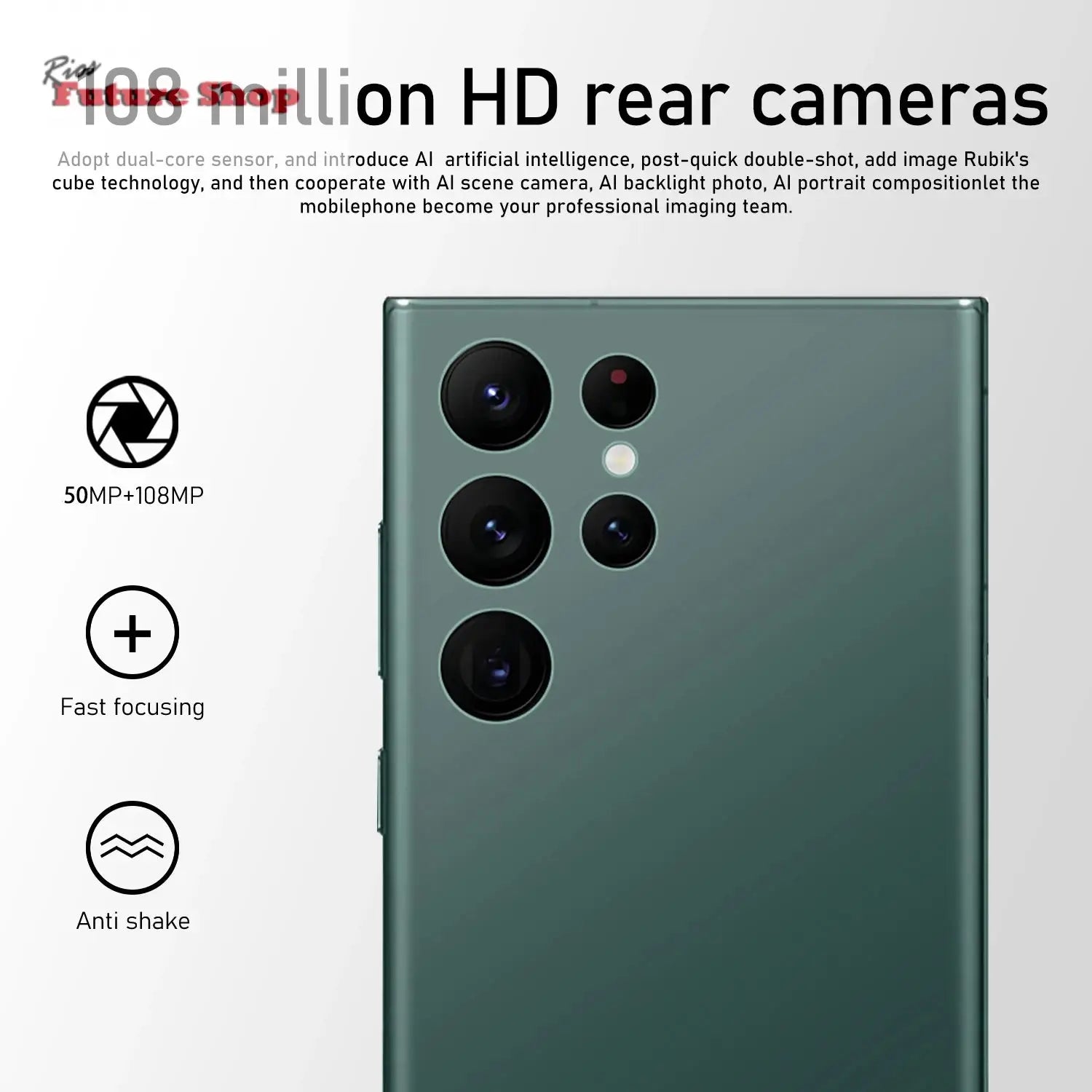 A54 5g mobile phone 6.8 inch 16Gb + 512Gb Android 13 - Rios Future Shop