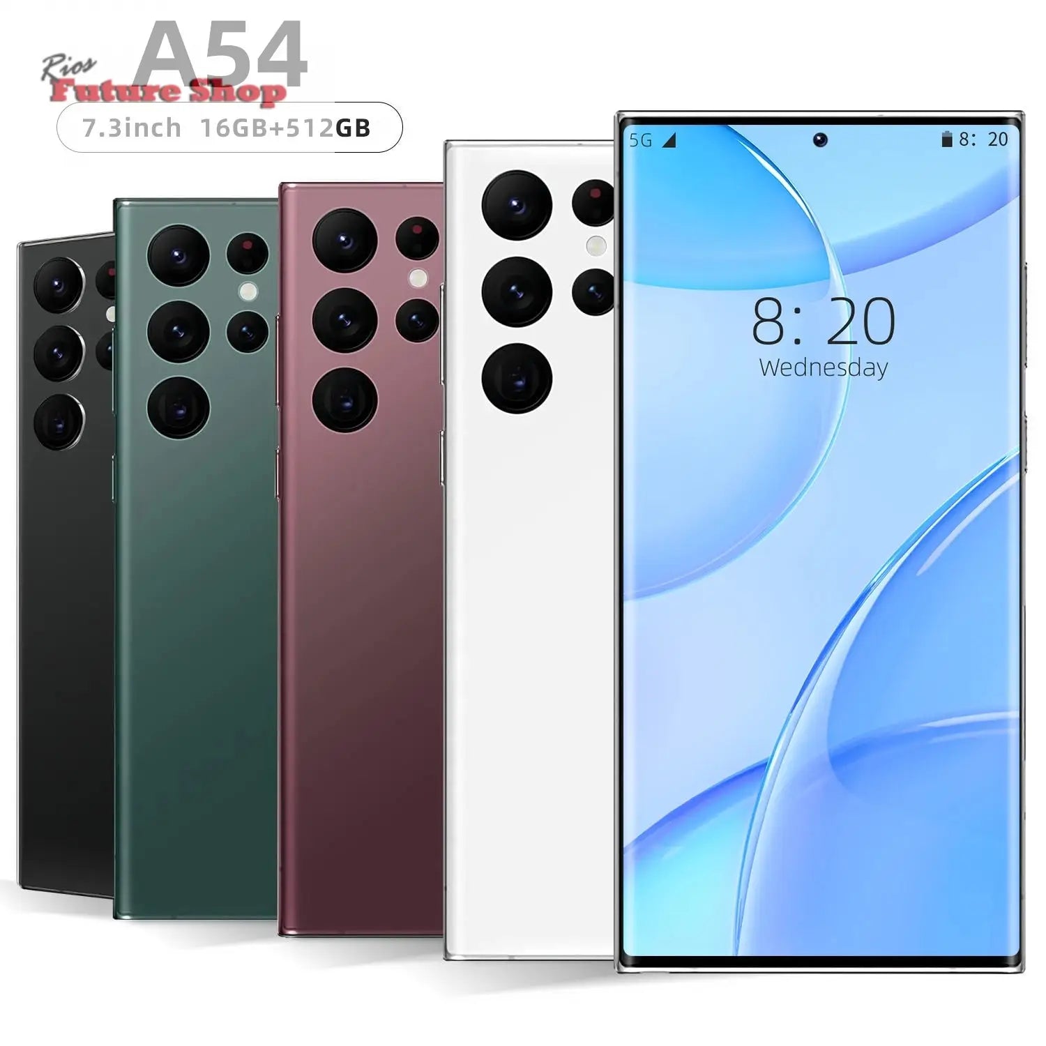 A54 5g mobile phone 6.8 inch 16Gb + 512Gb Android 13 - Rios Future Shop