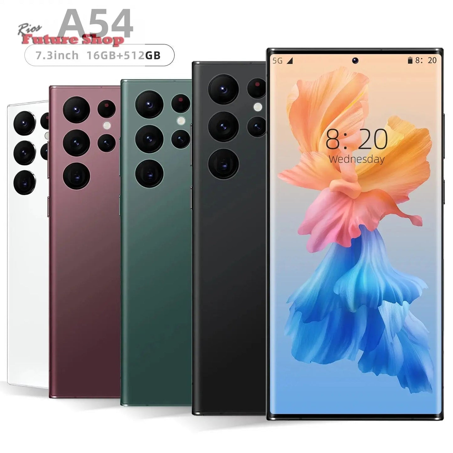 A54 5g mobile phone 6.8 inch 16Gb + 512Gb Android 13 - Rios Future Shop