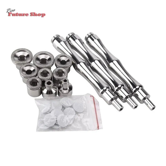 Acessórios de dermoabrasão microesculpidos em diamante - Rios Future Shop