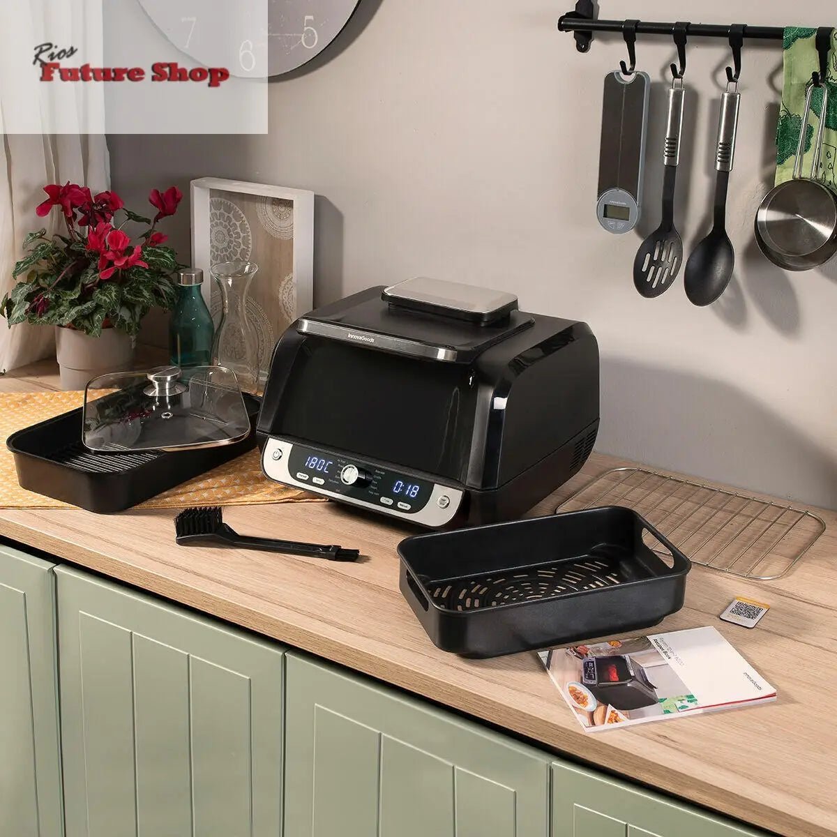 Airfry com Grill, Acessórios e Receitario I 12-1- 3400W 6L - Rios Future Shop