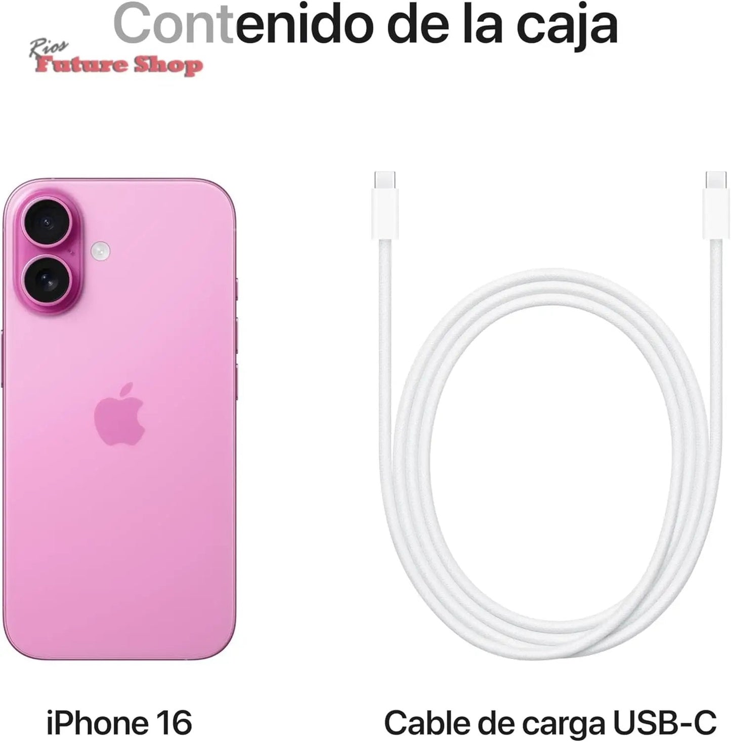 Apple iPhone 16 de 256 GB: Smartphone 5G con Control de Cámara, Chip A18 y un subidón en autonomía. Compatible con los AirPods; Rosa