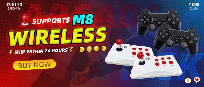 Arcade Joystick Wireless for PC/Android/ios/Switch/PS3/PS4 - Rios Future Shop