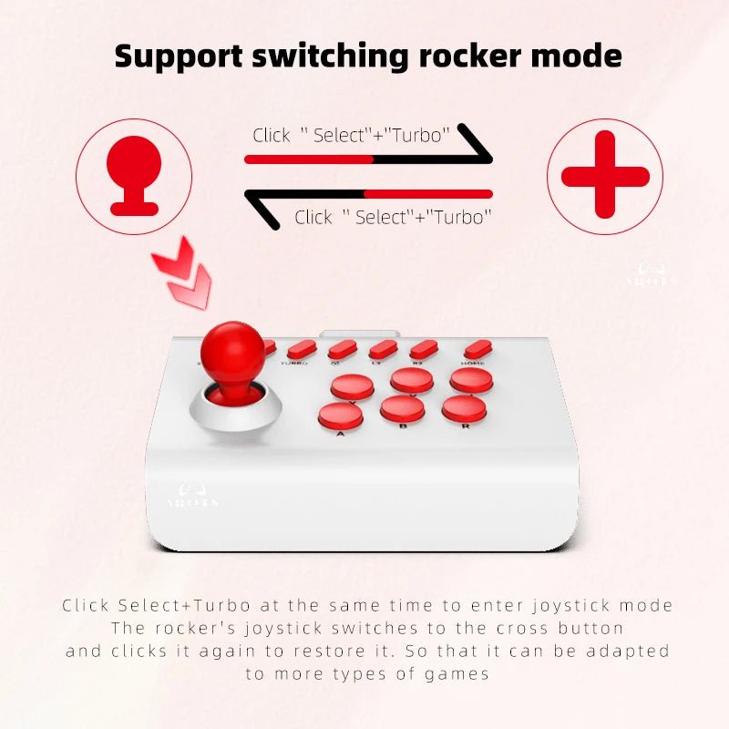 Arcade Joystick Wireless for PC/Android/ios/Switch/PS3/PS4 - Rios Future Shop