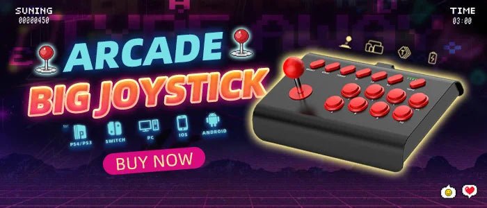 Arcade Joystick Wireless for PC/Android/ios/Switch/PS3/PS4 - Rios Future Shop