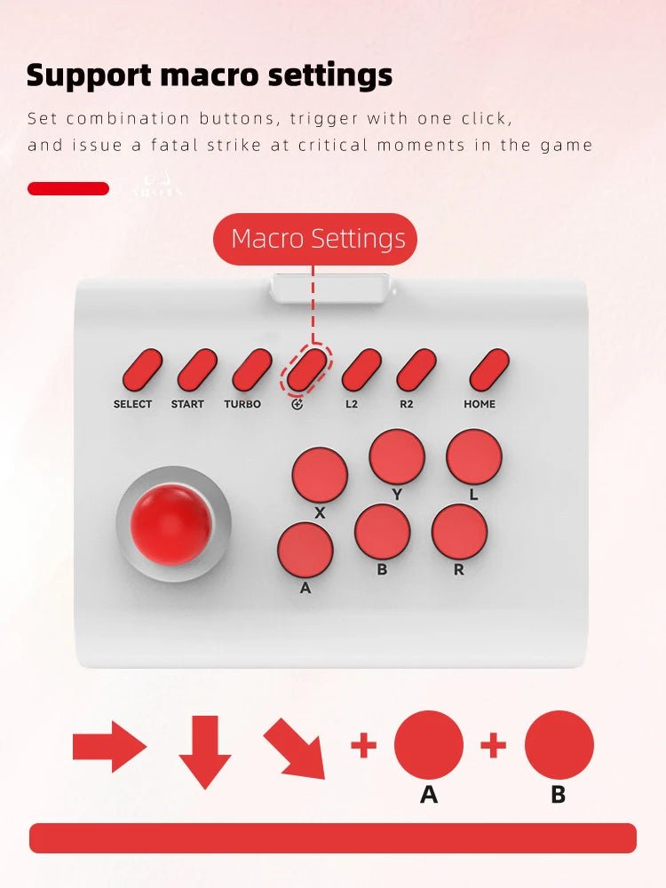 Arcade Joystick Wireless for PC/Android/ios/Switch/PS3/PS4 - Rios Future Shop