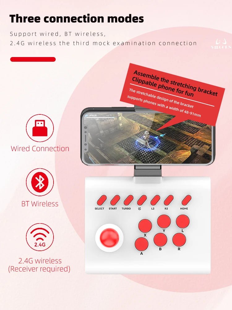 Arcade Joystick Wireless for PC/Android/ios/Switch/PS3/PS4 - Rios Future Shop