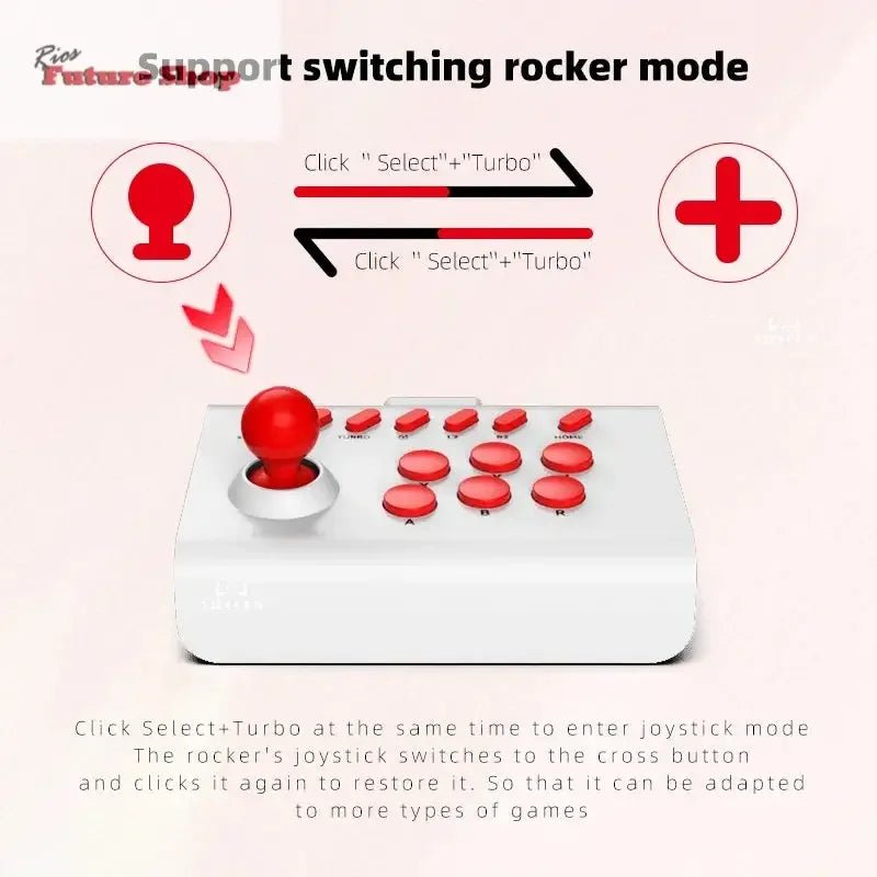 Arcade Joystick Wireless for PC/Android/ios/Switch/PS3/PS4 - Rios Future Shop
