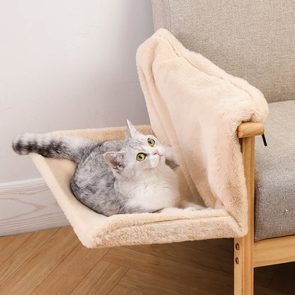 Plush L-shaped Cat Hammock Hanging Cat Nest Pet Products