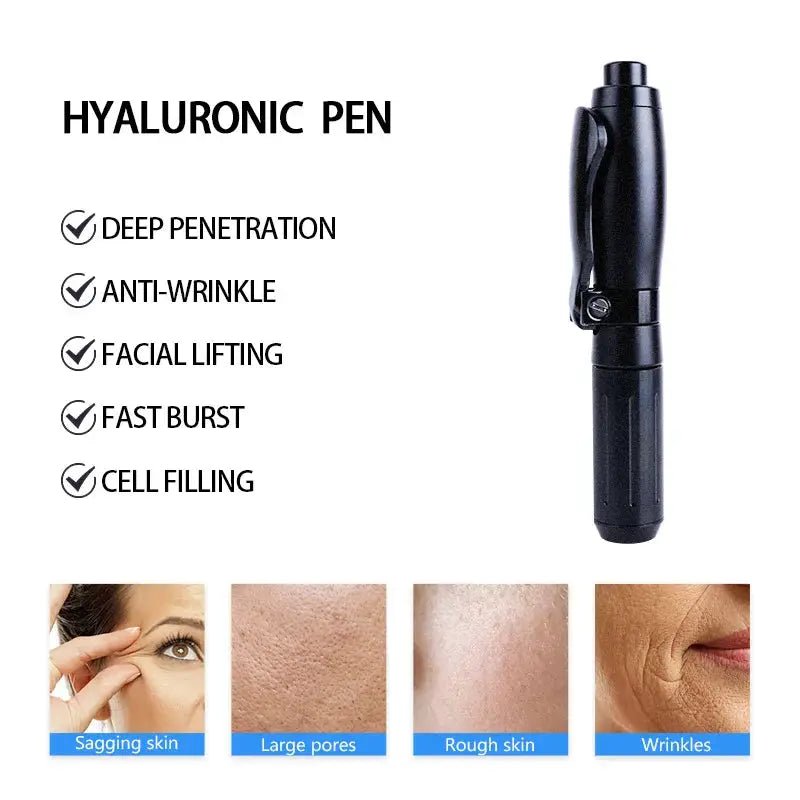 Black 2 IN 1 0.3ML & 0.5ML Hyaluronic Acid Pen Injection - Rios Future Shop